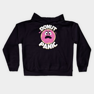 Donut Panic Food Lover Gift Kids Hoodie